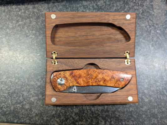 Amboyna Liner Lock Folding Knife