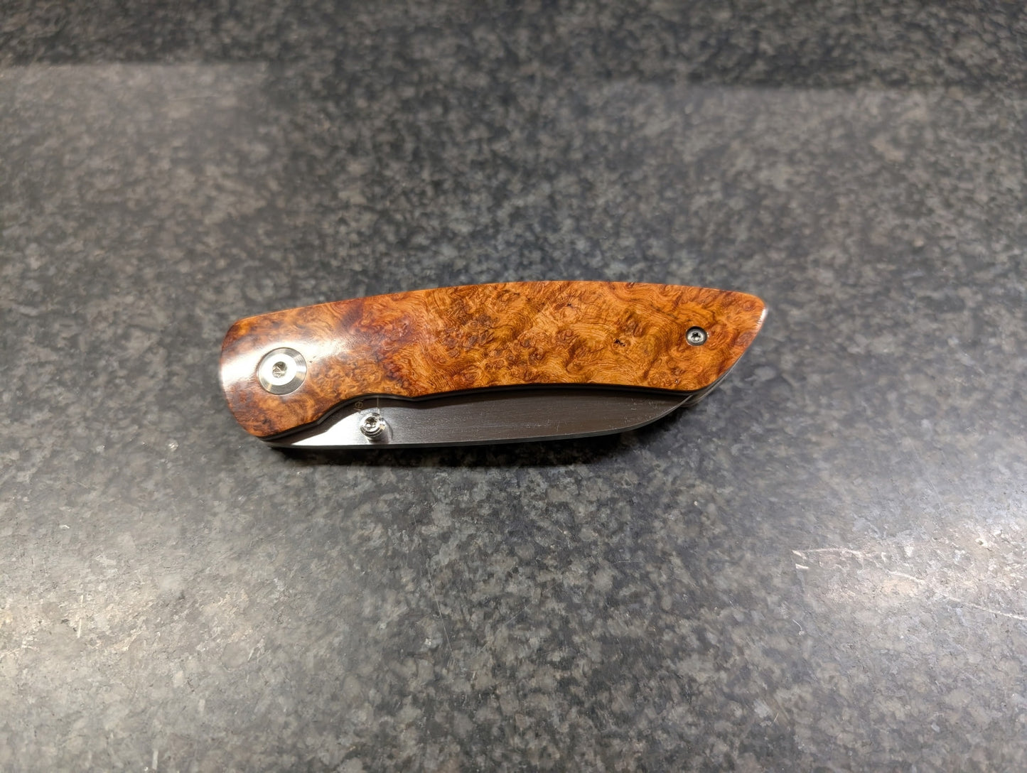 Amboyna Liner Lock Folding Knife