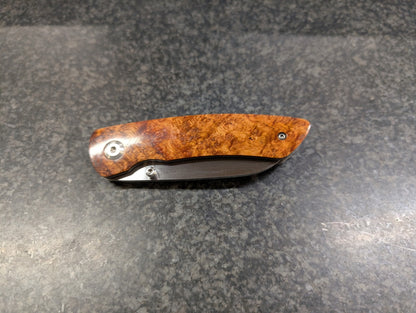 Amboyna Liner Lock Folding Knife