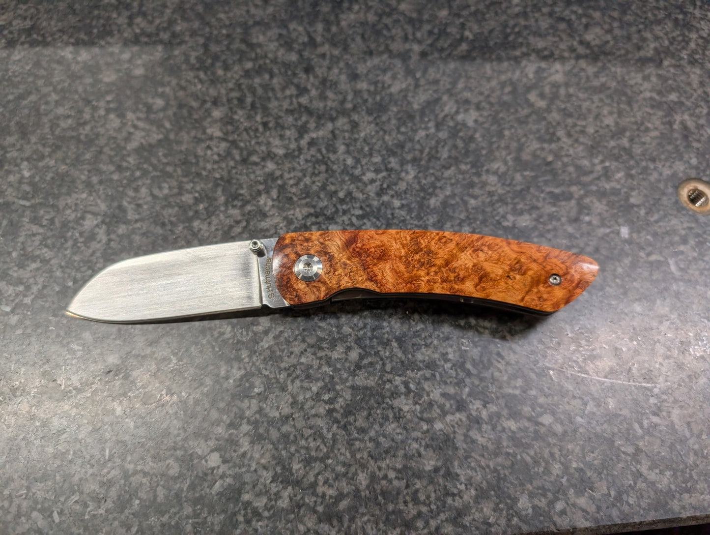 Amboyna Liner Lock Folding Knife